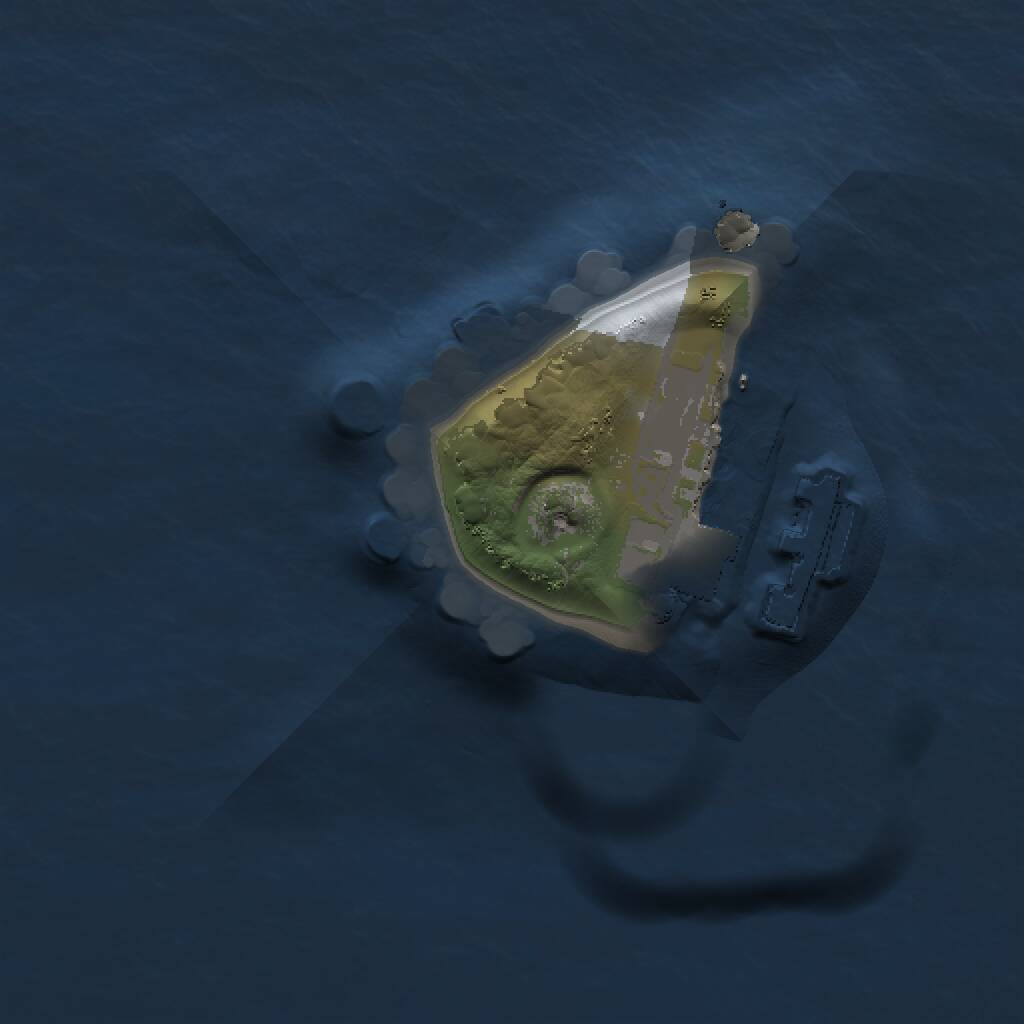 Rust Map: Procedural Map, Size: 1000, Seed: 1781863949, 2 Monuments