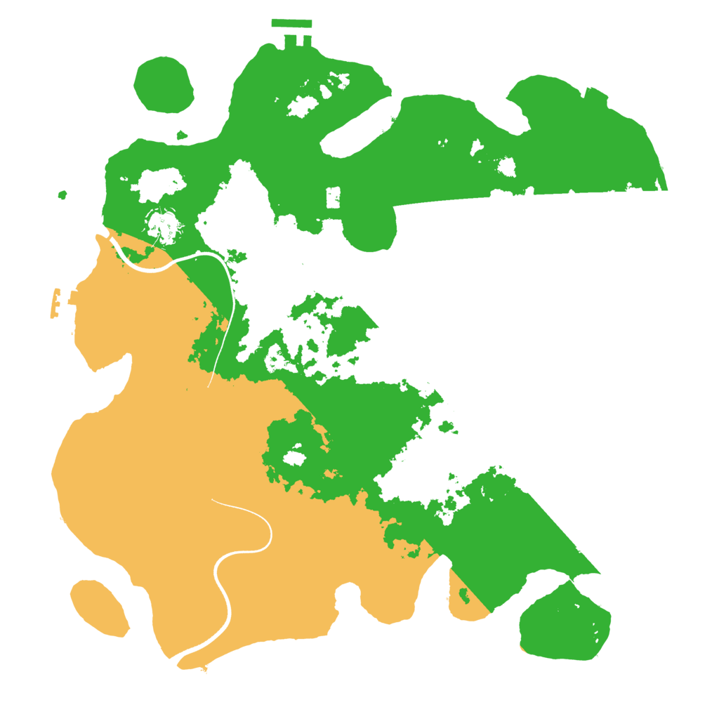 Biome Rust Map: Procedural Map, Size: 3600, Seed: 21923890