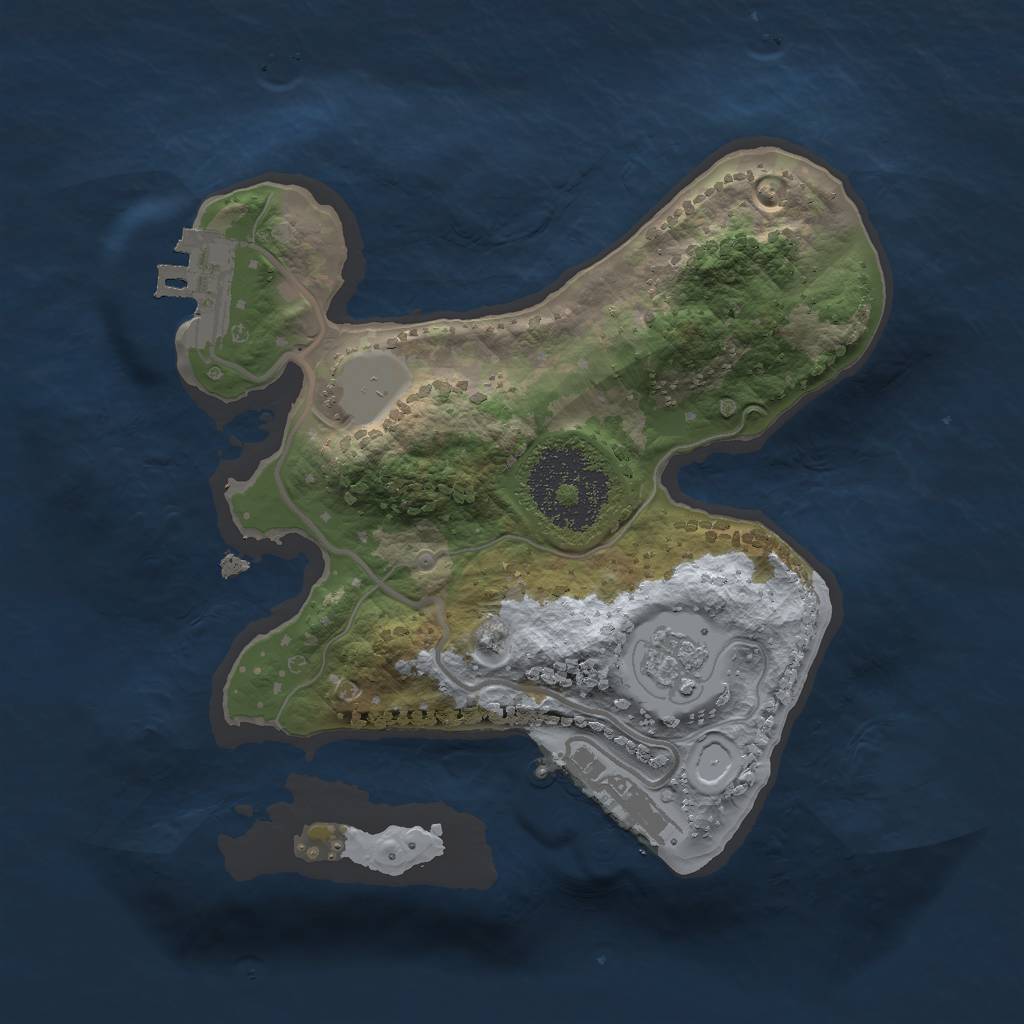 Rust Map: Procedural Map, Size: 1900, Seed: 719067045, 8 Monuments