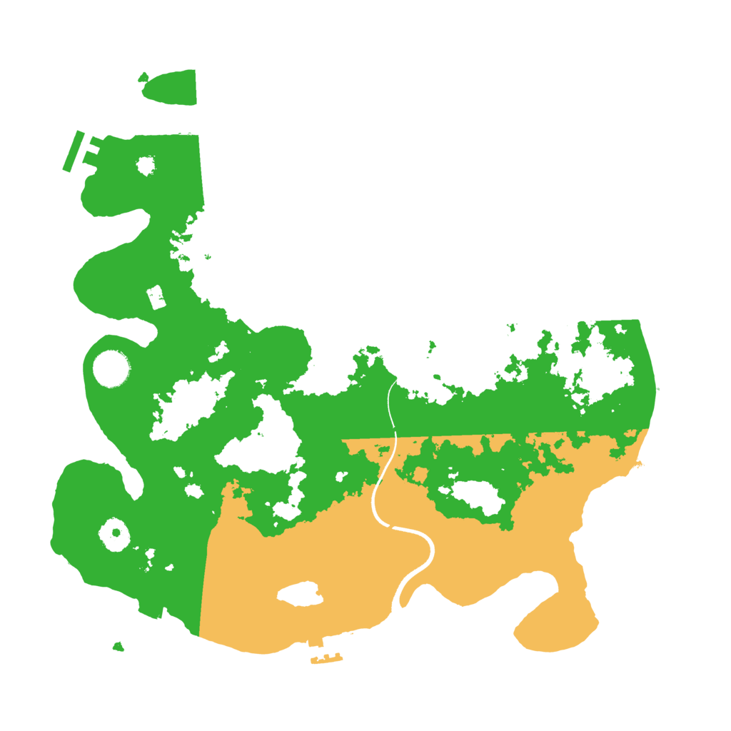 Biome Rust Map: Procedural Map, Size: 3500, Seed: 25123
