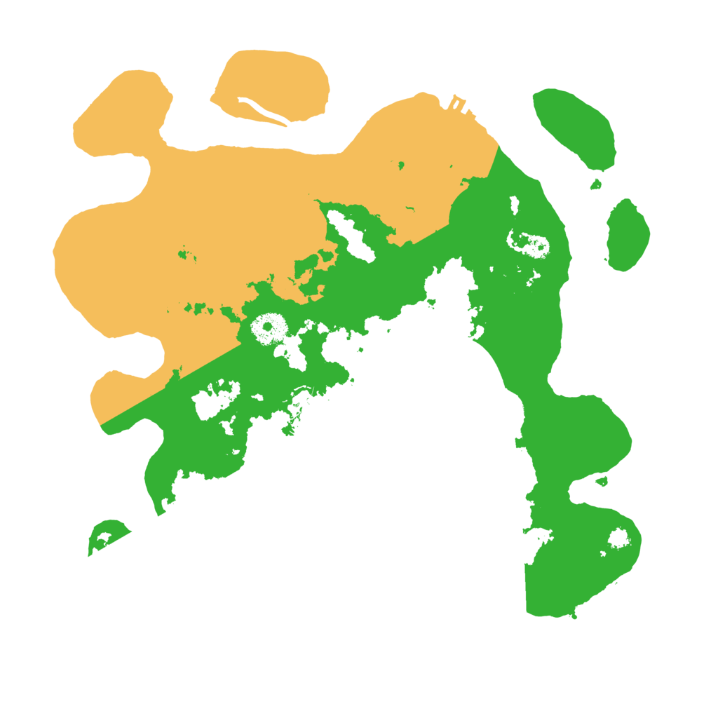 Biome Rust Map: Procedural Map, Size: 3200, Seed: 9555599