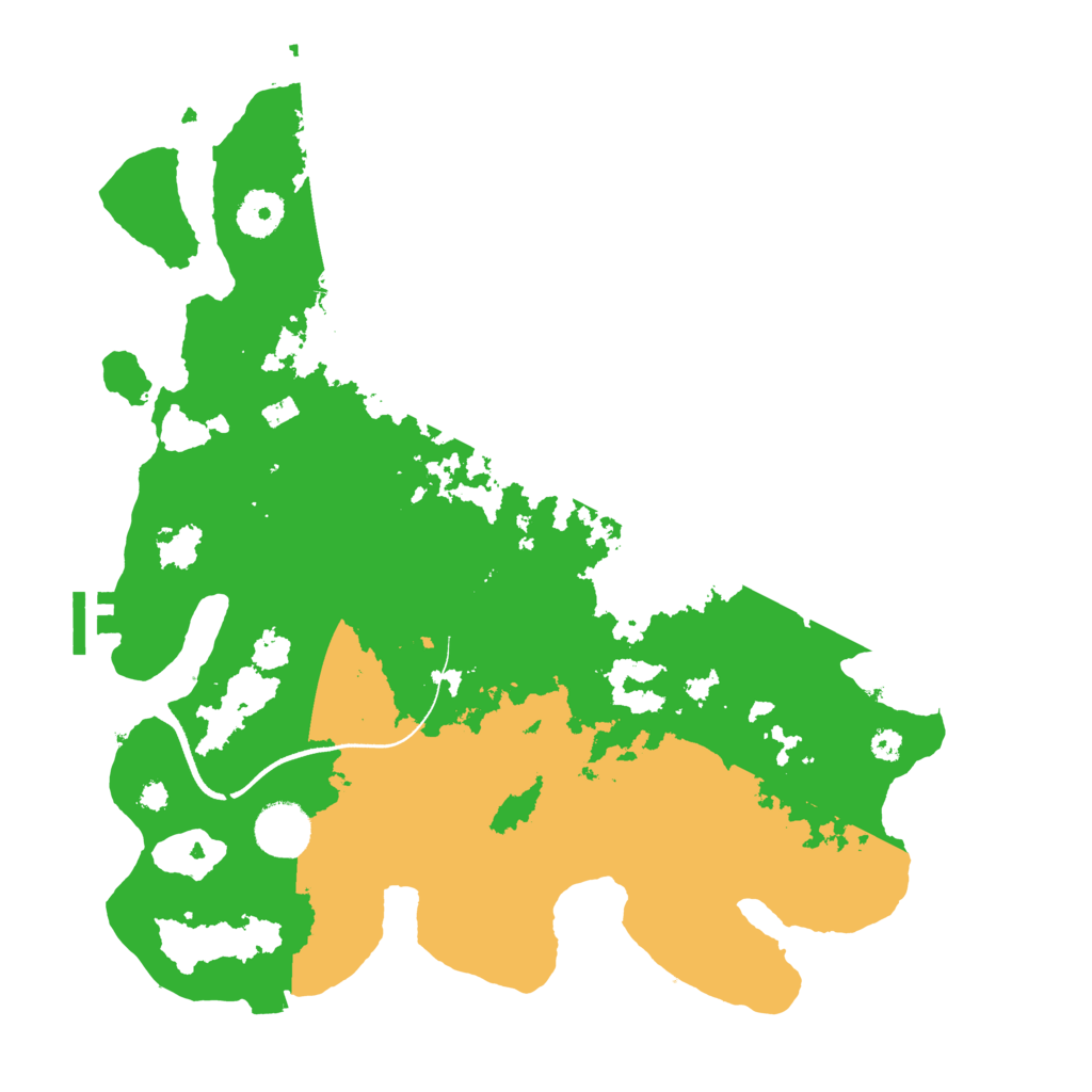 Biome Rust Map: Procedural Map, Size: 3500, Seed: 1221