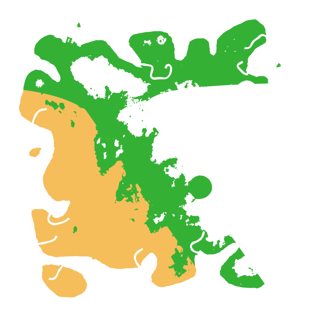 Biome Rust Map: Procedural Map, Size: 3600, Seed: 100696245