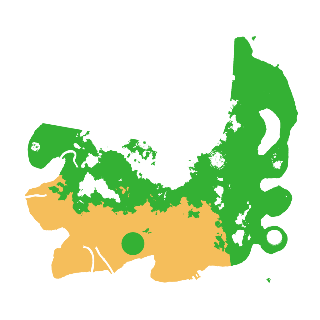 Biome Rust Map: Procedural Map, Size: 3700, Seed: 816551