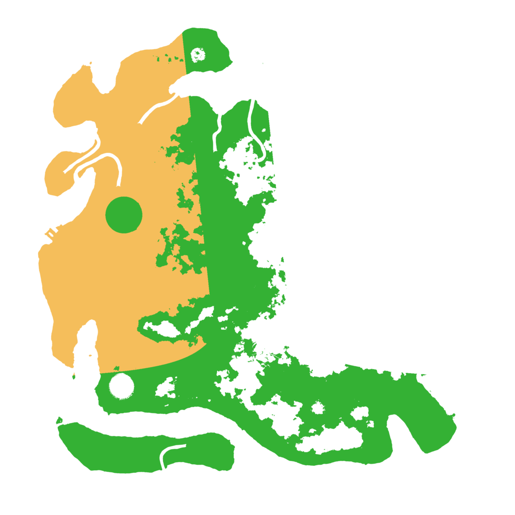Biome Rust Map: Procedural Map, Size: 3700, Seed: 712984
