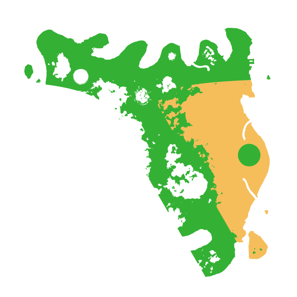 Biome Rust Map: Procedural Map, Size: 3500, Seed: 417480813