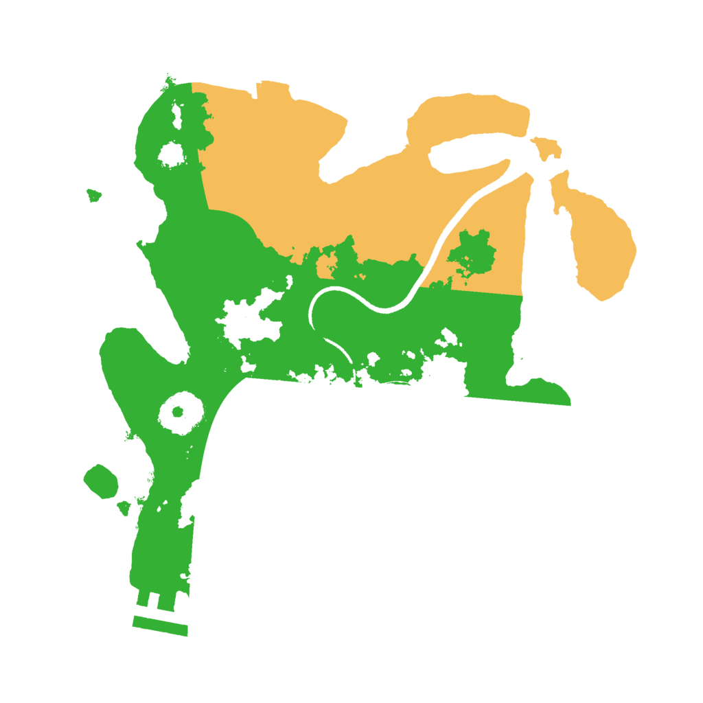 Biome Rust Map: Procedural Map, Size: 2500, Seed: 51969