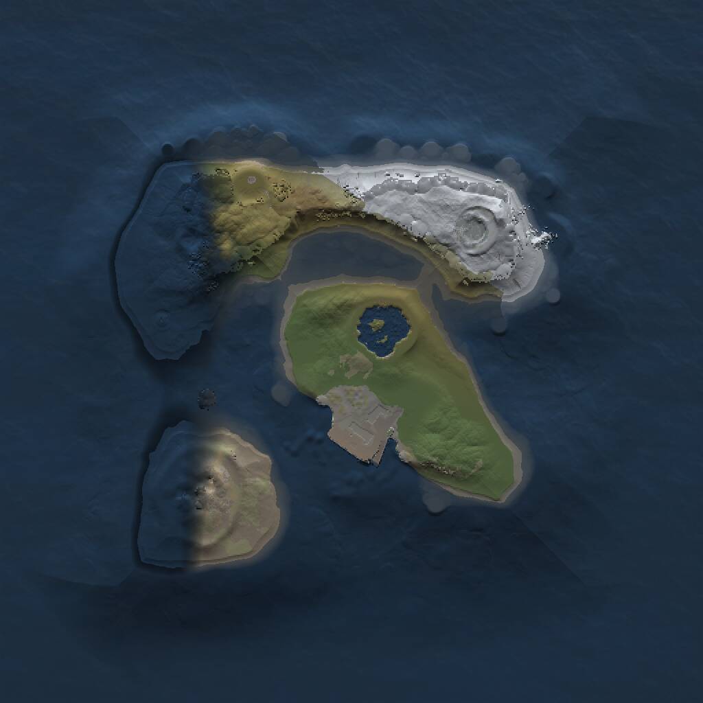 Rust Map: Procedural Map, Size: 1400, Seed: 1574691682, 1 Monuments