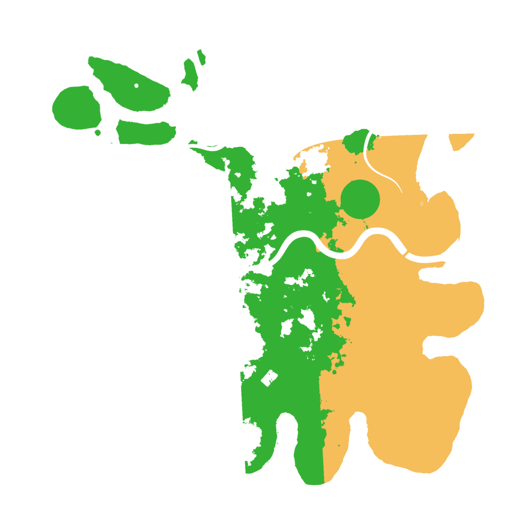 Biome Rust Map: Procedural Map, Size: 3500, Seed: 701620
