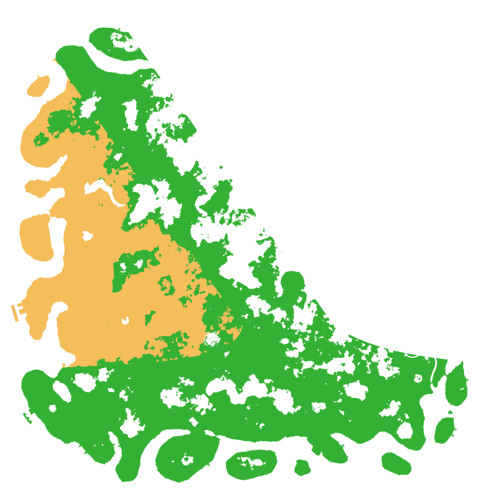 Biome Rust Map: Procedural Map, Size: 6000, Seed: 600888196