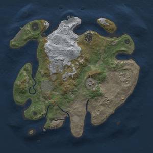 Thumbnail Rust Map: Procedural Map, Size: 3000, Seed: 15105, 14 Monuments