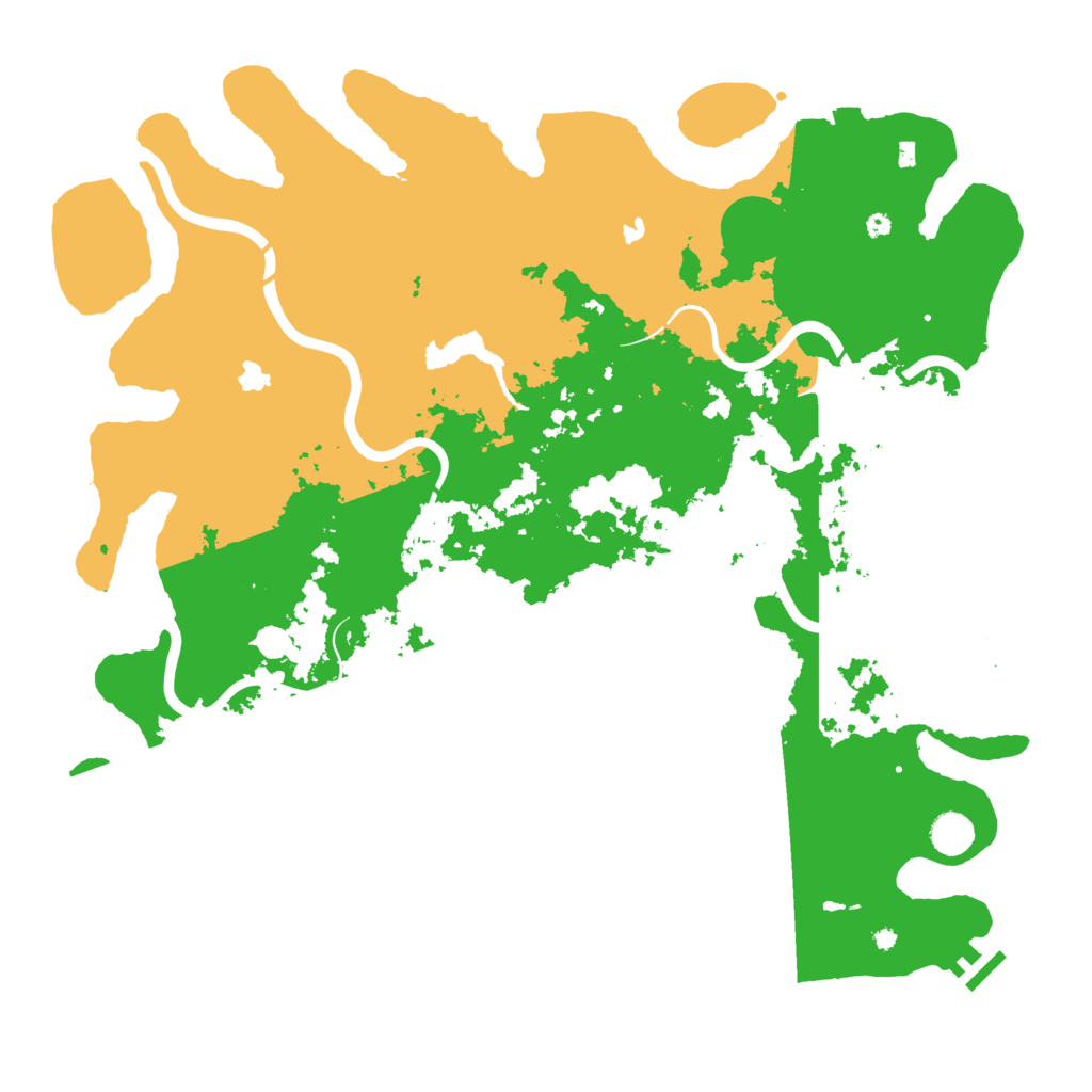Biome Rust Map: Procedural Map, Size: 4500, Seed: 166907470