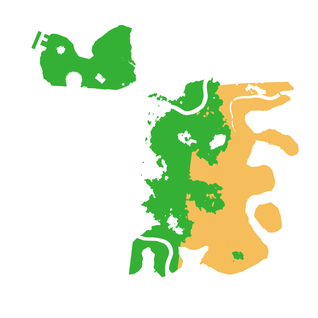 Biome Rust Map: Procedural Map, Size: 3500, Seed: 20230114