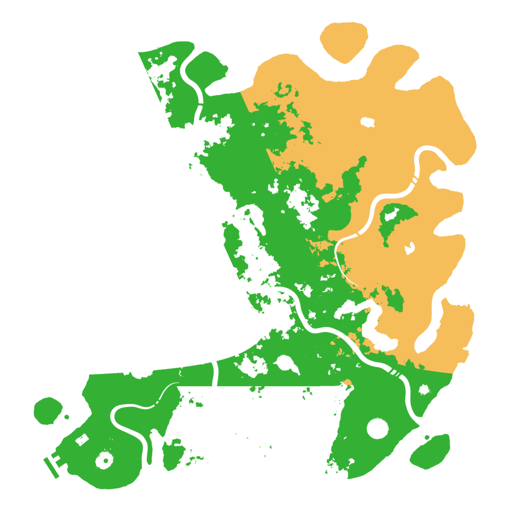 Biome Rust Map: Procedural Map, Size: 4500, Seed: 1280435067