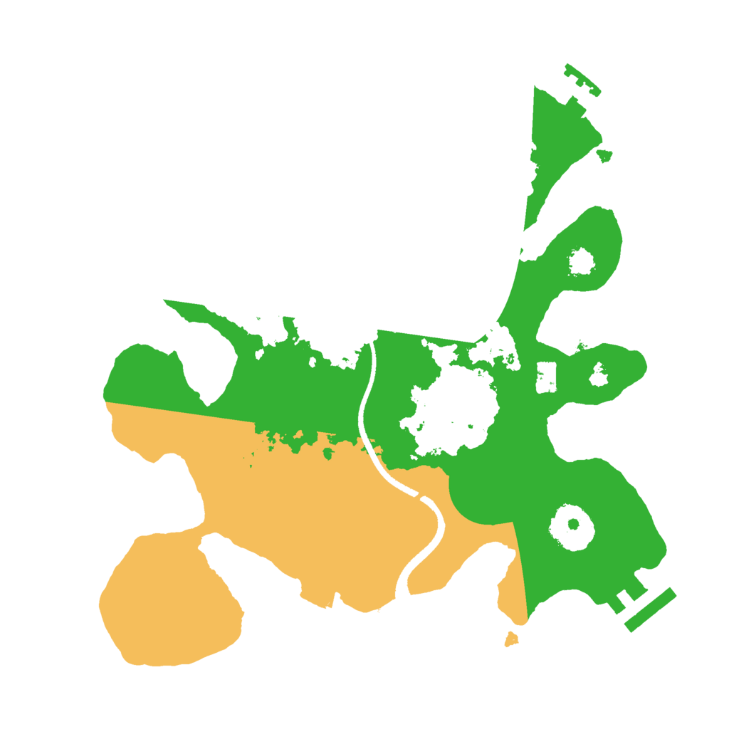 Biome Rust Map: Procedural Map, Size: 2500, Seed: 157236130