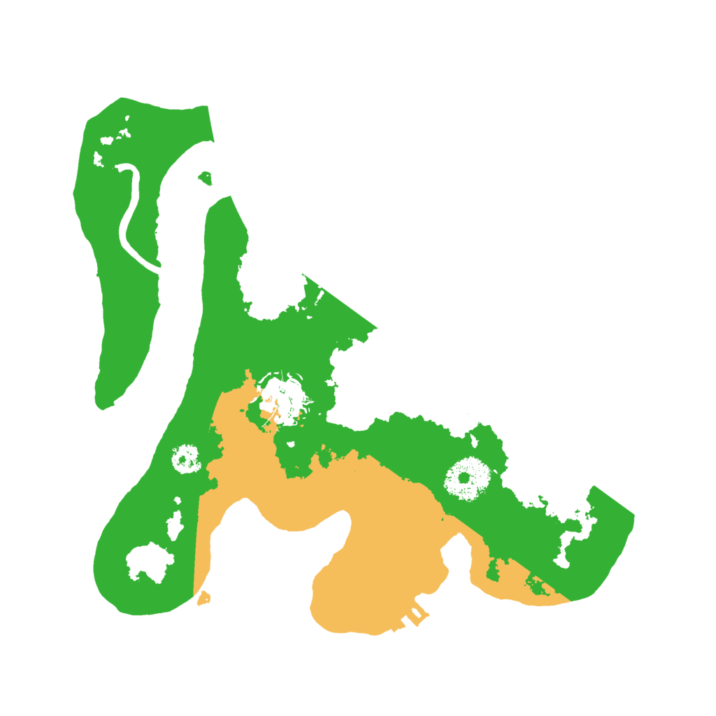 Biome Rust Map: Procedural Map, Size: 2500, Seed: 26377
