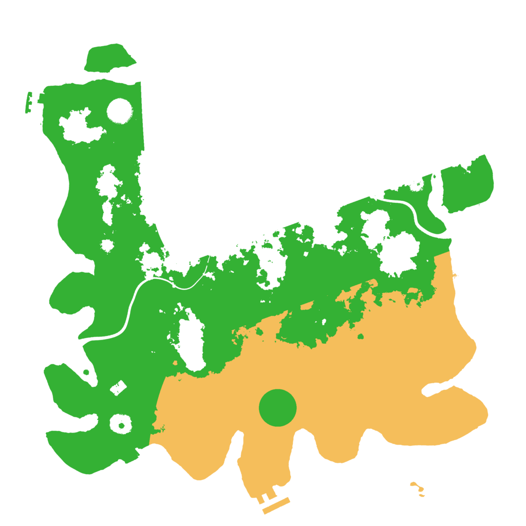Biome Rust Map: Procedural Map, Size: 3700, Seed: 618795