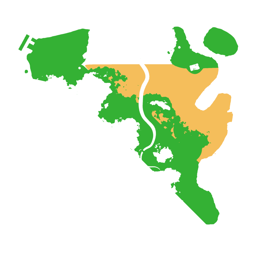 Biome Rust Map: Procedural Map, Size: 3000, Seed: 24842