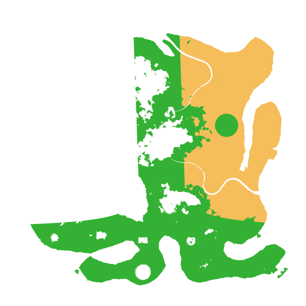 Biome Rust Map: Procedural Map, Size: 3500, Seed: 96783370