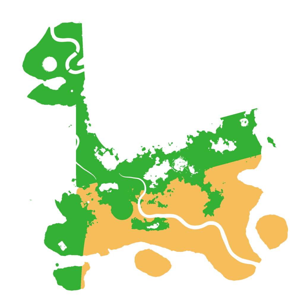 Biome Rust Map: Procedural Map, Size: 3700, Seed: 761642