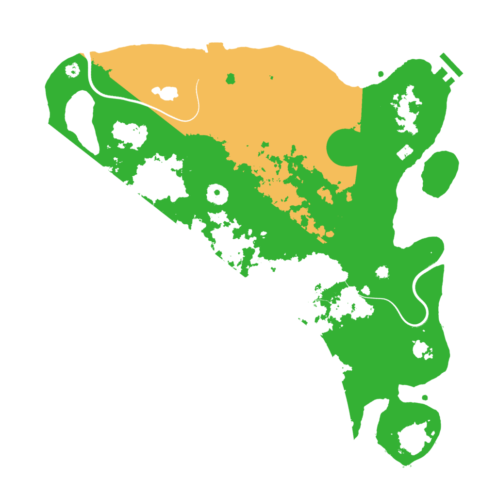 Biome Rust Map: Procedural Map, Size: 3500, Seed: 99243748