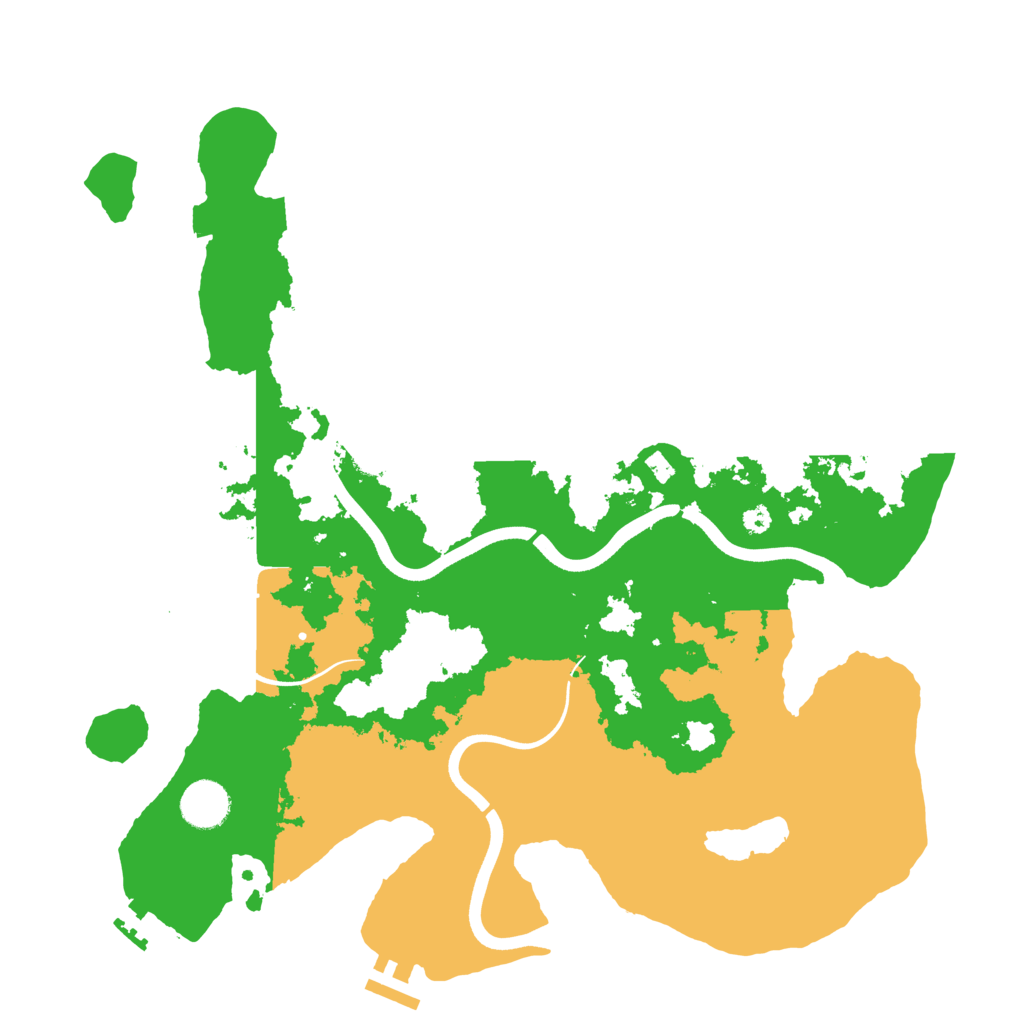 Biome Rust Map: Procedural Map, Size: 3700, Seed: 394003