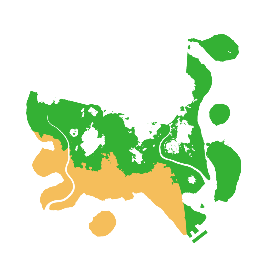 Biome Rust Map: Procedural Map, Size: 3000, Seed: 13639