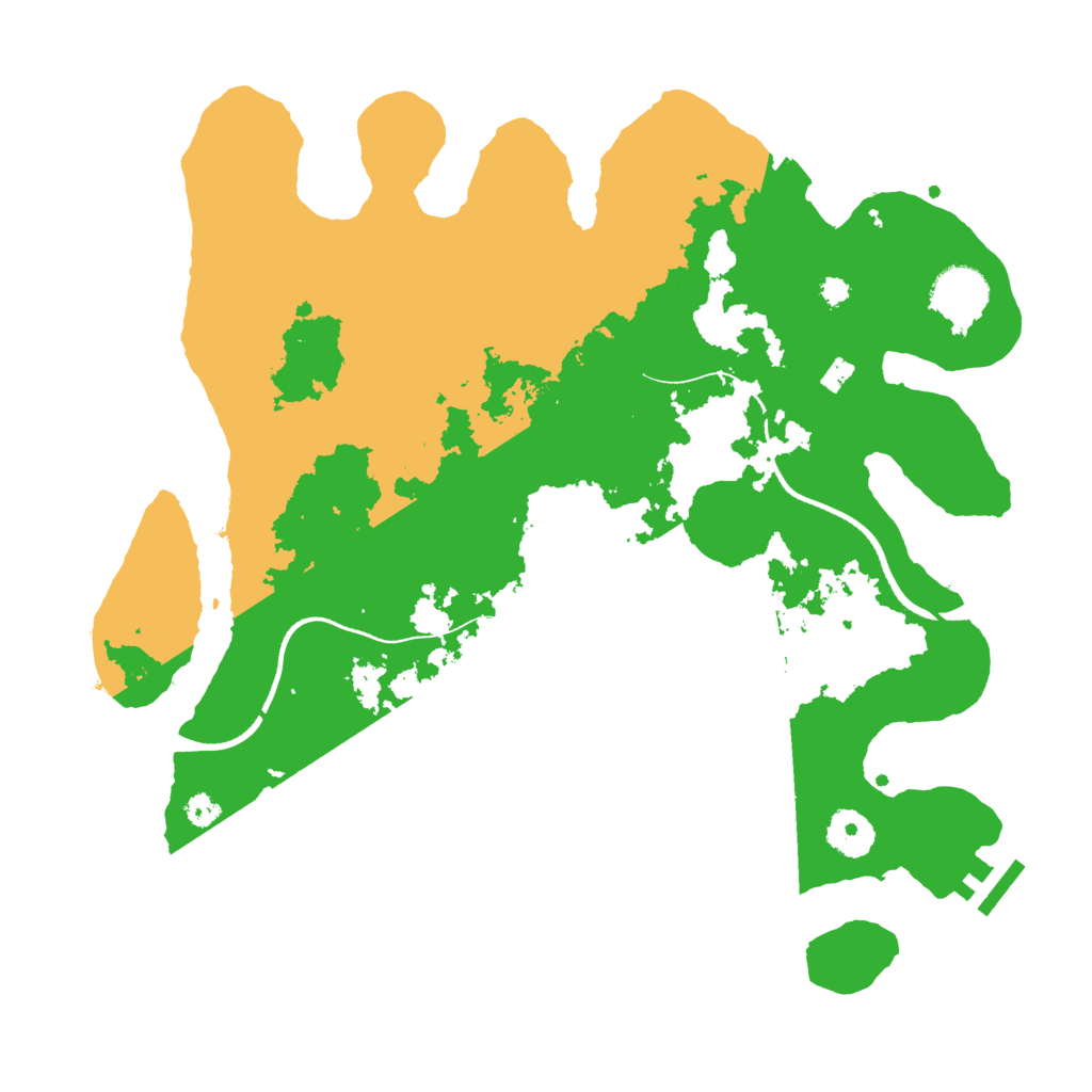 Biome Rust Map: Procedural Map, Size: 3500, Seed: 67895335