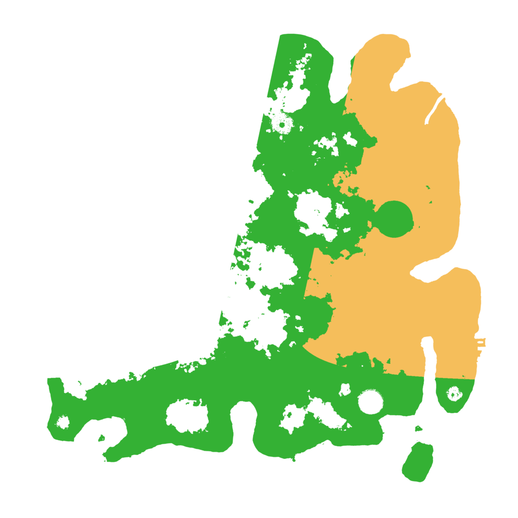 Biome Rust Map: Procedural Map, Size: 3700, Seed: 384390