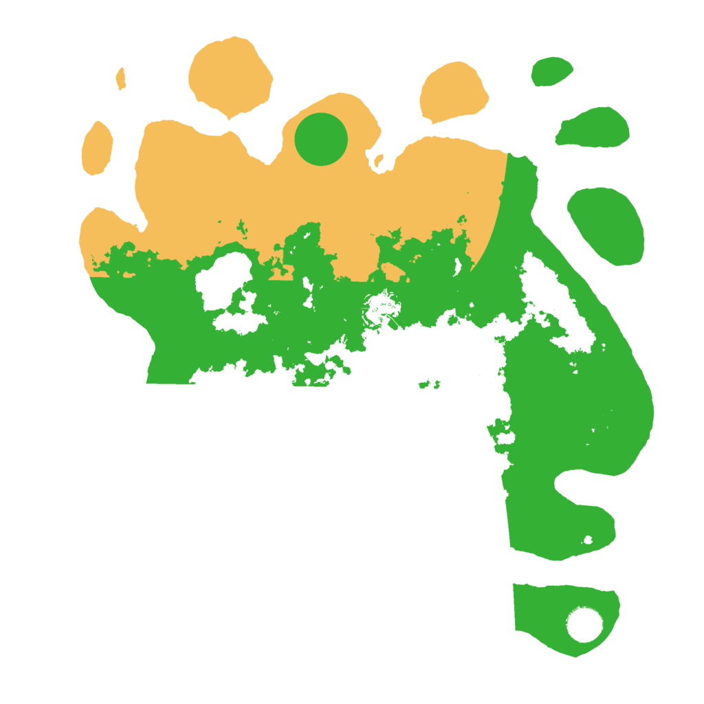 Biome Rust Map: Barren, Size: 3500, Seed: 1635154