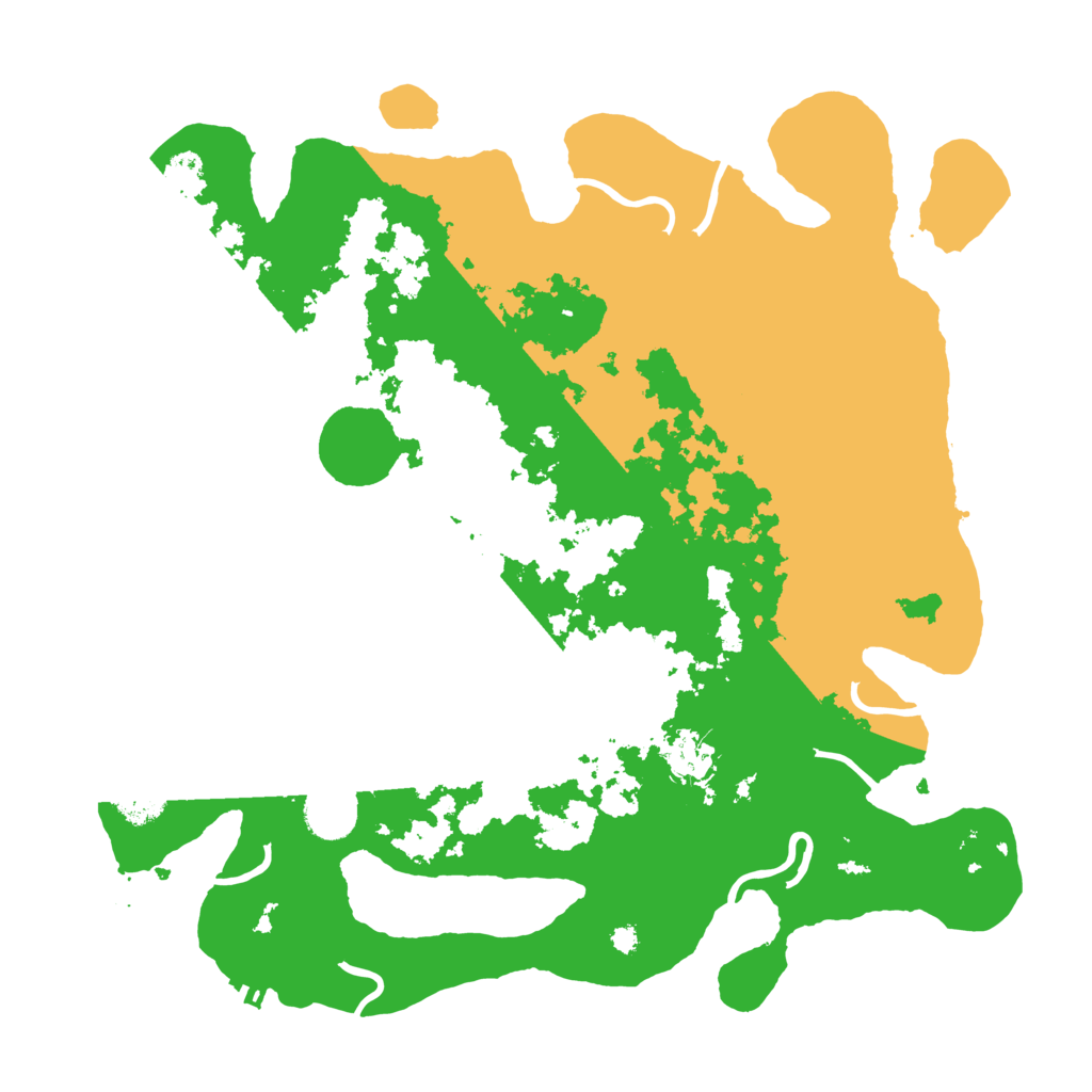 Biome Rust Map: Procedural Map, Size: 3700, Seed: 522036