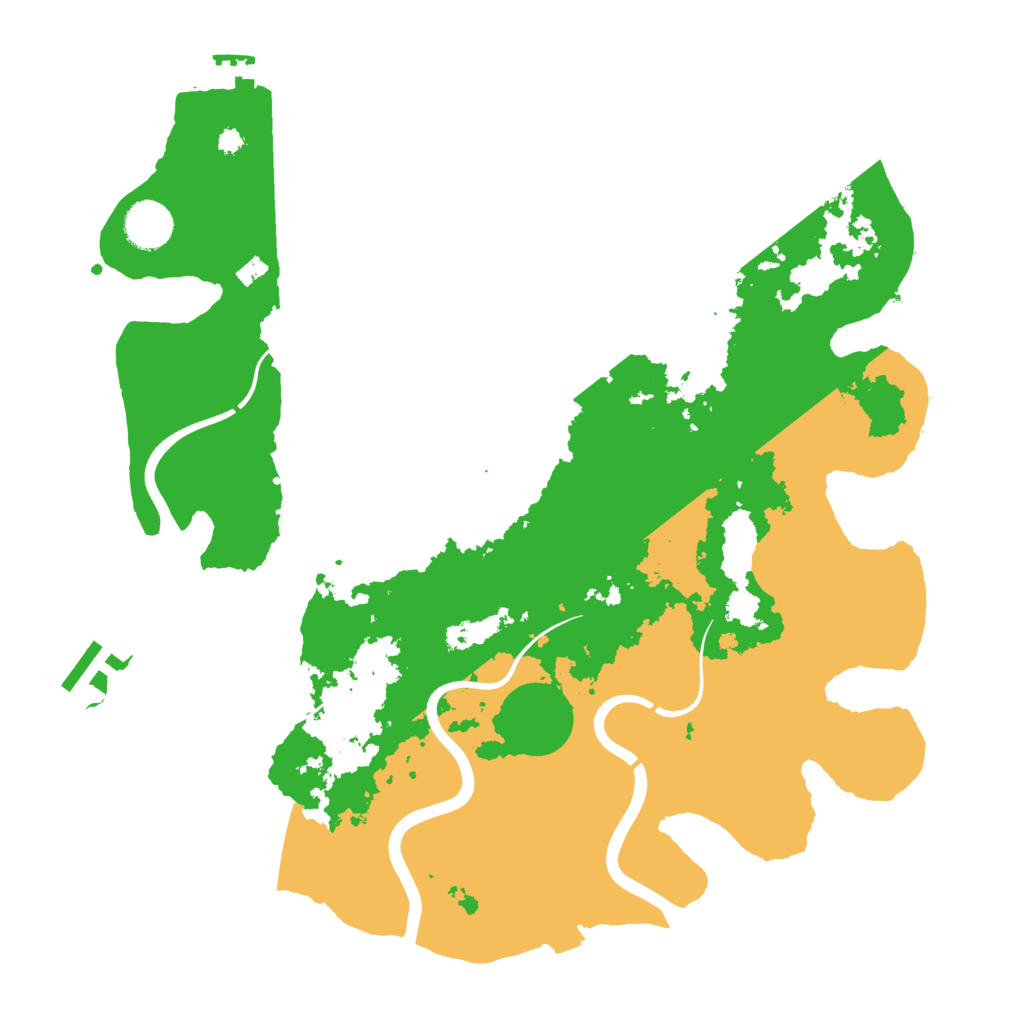 Biome Rust Map: Procedural Map, Size: 3700, Seed: 314221