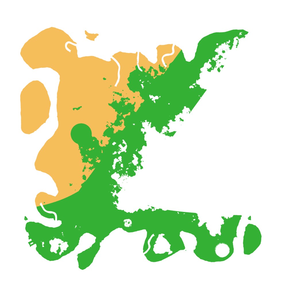 Biome Rust Map: Procedural Map, Size: 3700, Seed: 718002