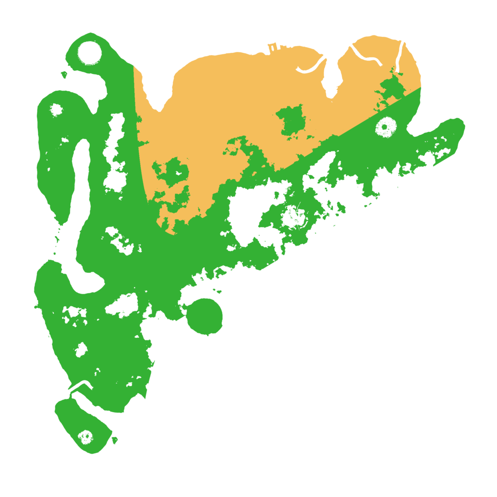 Biome Rust Map: Procedural Map, Size: 3700, Seed: 502295