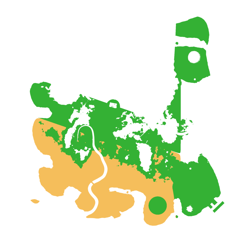 Biome Rust Map: Procedural Map, Size: 3500, Seed: 184029639
