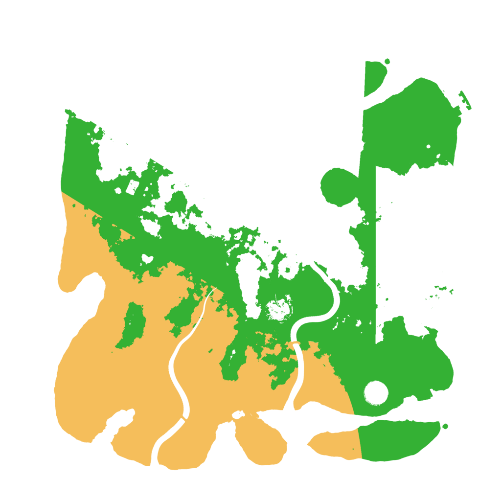 Biome Rust Map: Procedural Map, Size: 3700, Seed: 639096
