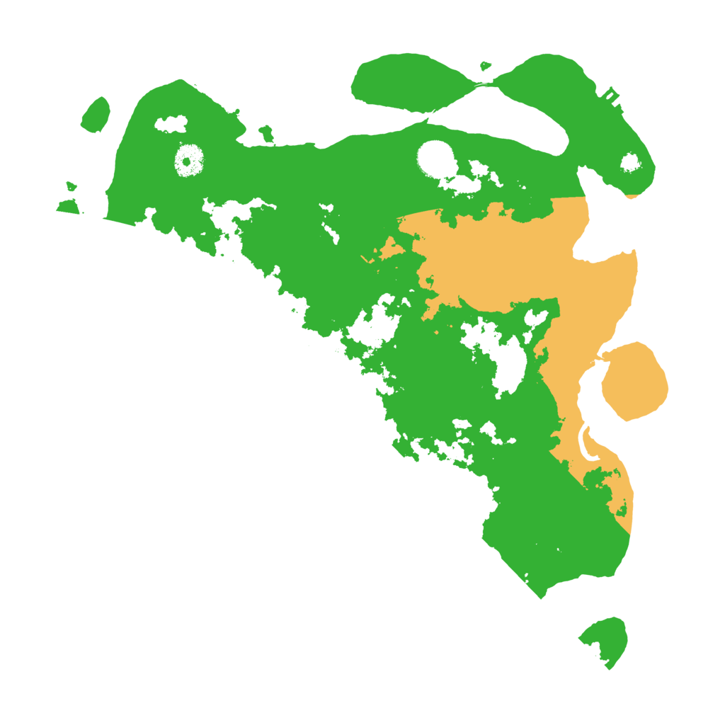 Biome Rust Map: Procedural Map, Size: 3500, Seed: 995164