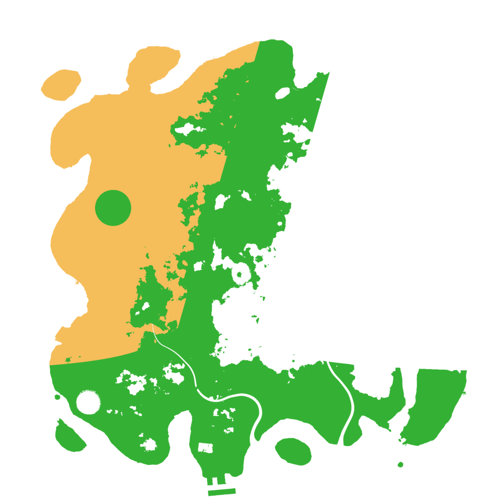 Biome Rust Map: Procedural Map, Size: 3700, Seed: 708745