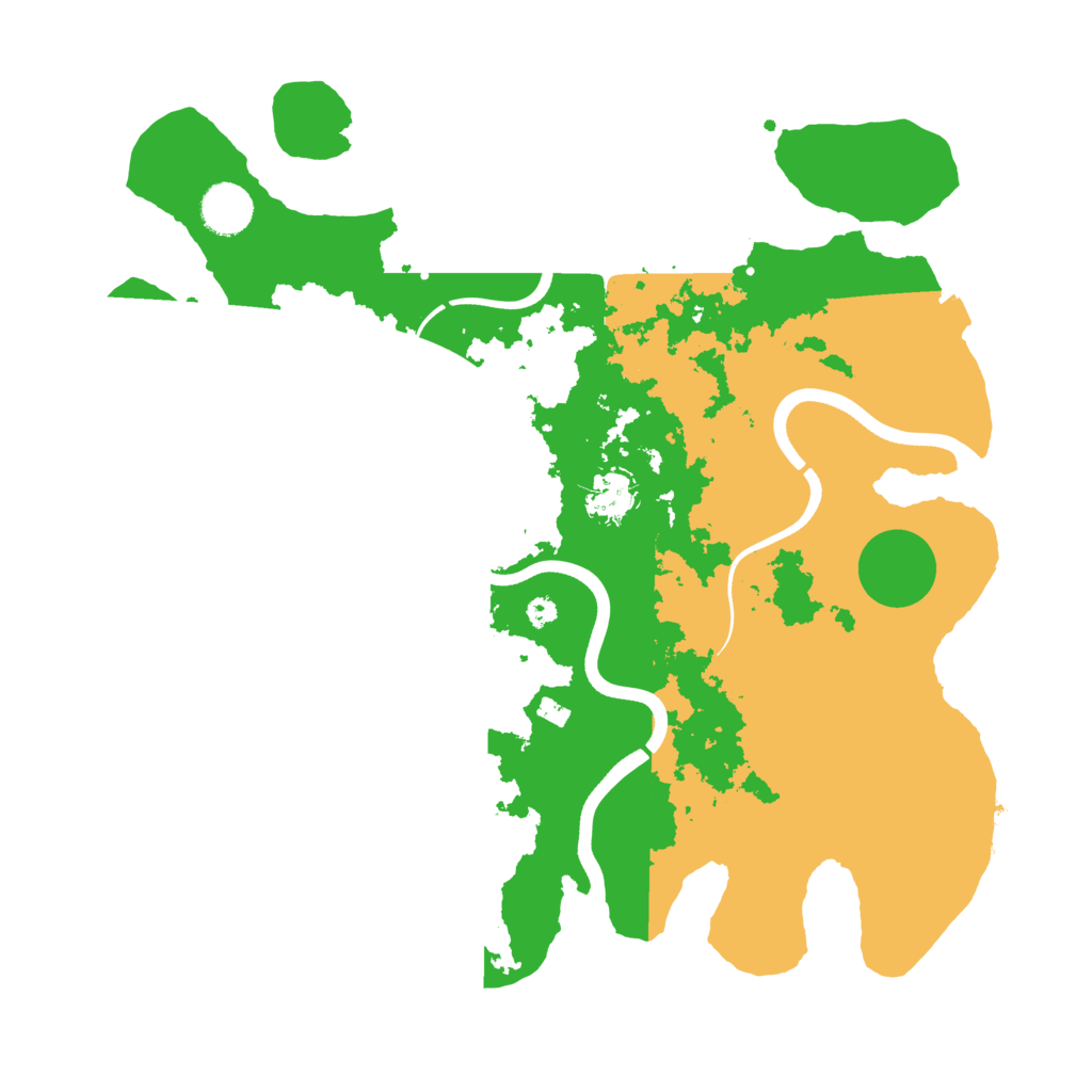 Biome Rust Map: Procedural Map, Size: 3700, Seed: 4444393