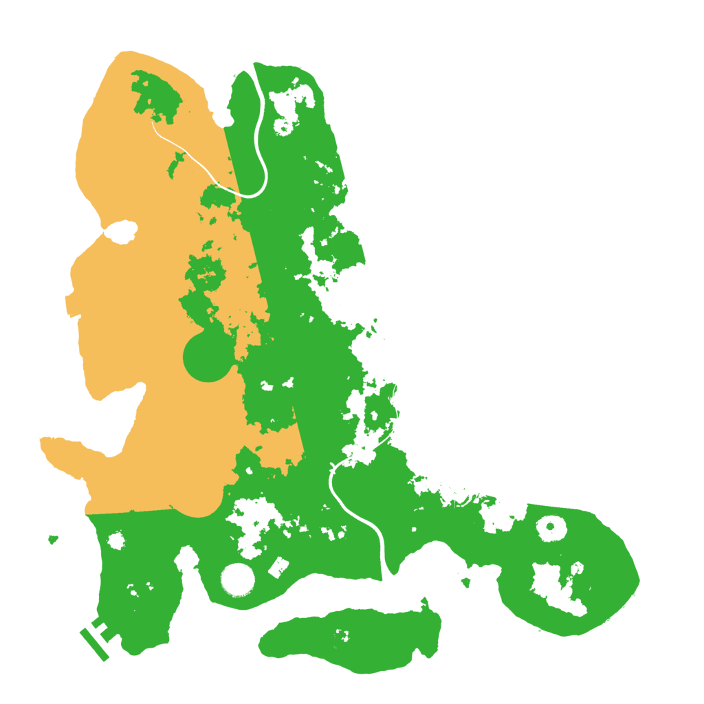 Biome Rust Map: Procedural Map, Size: 3700, Seed: 824979