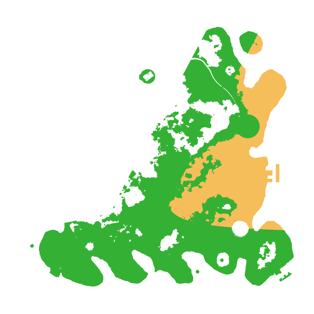 Biome Rust Map: Procedural Map, Size: 3500, Seed: 16034668