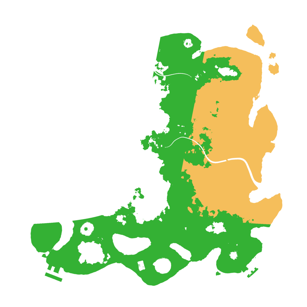 Biome Rust Map: Procedural Map, Size: 3500, Seed: 31993053