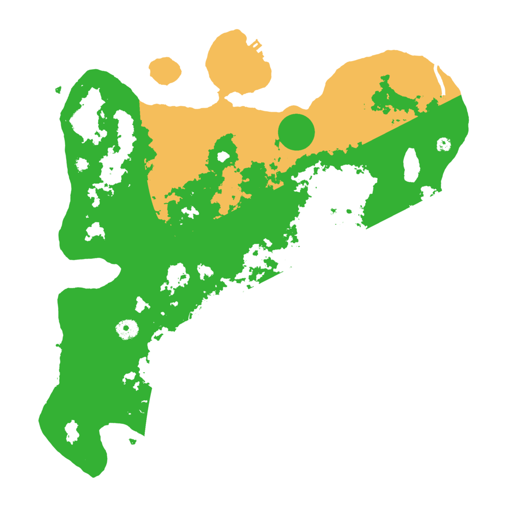 Biome Rust Map: Procedural Map, Size: 3700, Seed: 201335