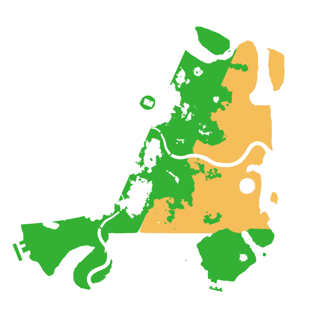 Biome Rust Map: Procedural Map, Size: 3500, Seed: 23617988