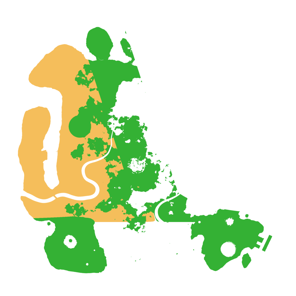 Biome Rust Map: Procedural Map, Size: 3500, Seed: 52503398