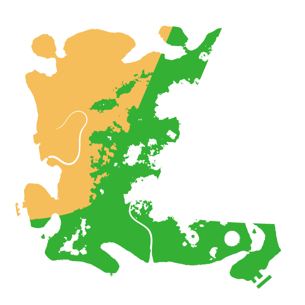 Biome Rust Map: Procedural Map, Size: 3500, Seed: 9221600