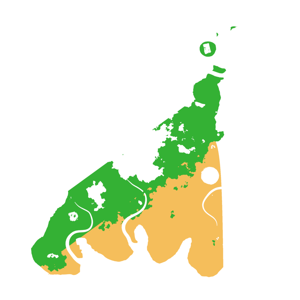 Biome Rust Map: Procedural Map, Size: 3250, Seed: 690769624