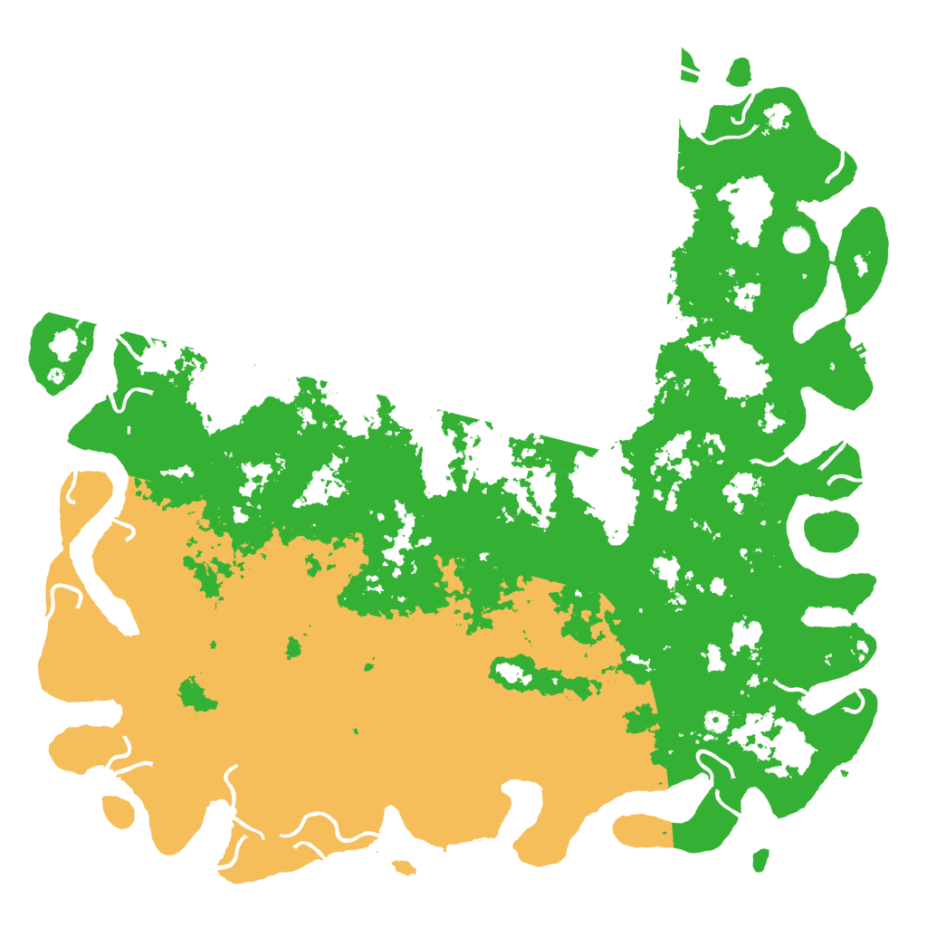 Biome Rust Map: Procedural Map, Size: 6000, Seed: 2028548231