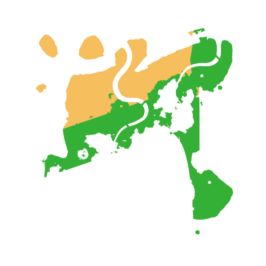 Biome Rust Map: Procedural Map, Size: 2500, Seed: 80244604