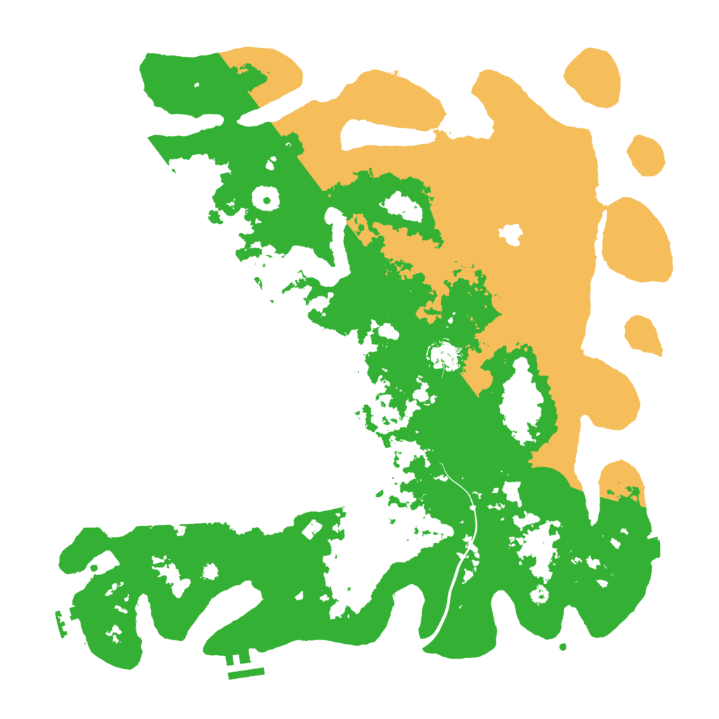 Biome Rust Map: Procedural Map, Size: 4000, Seed: 3511